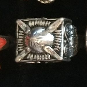 !SALE! #5 = Silvertone Dome Ring